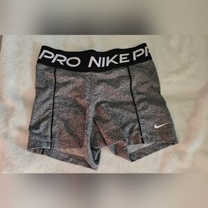 Nike Women's Athletic Black and Gray Shorts